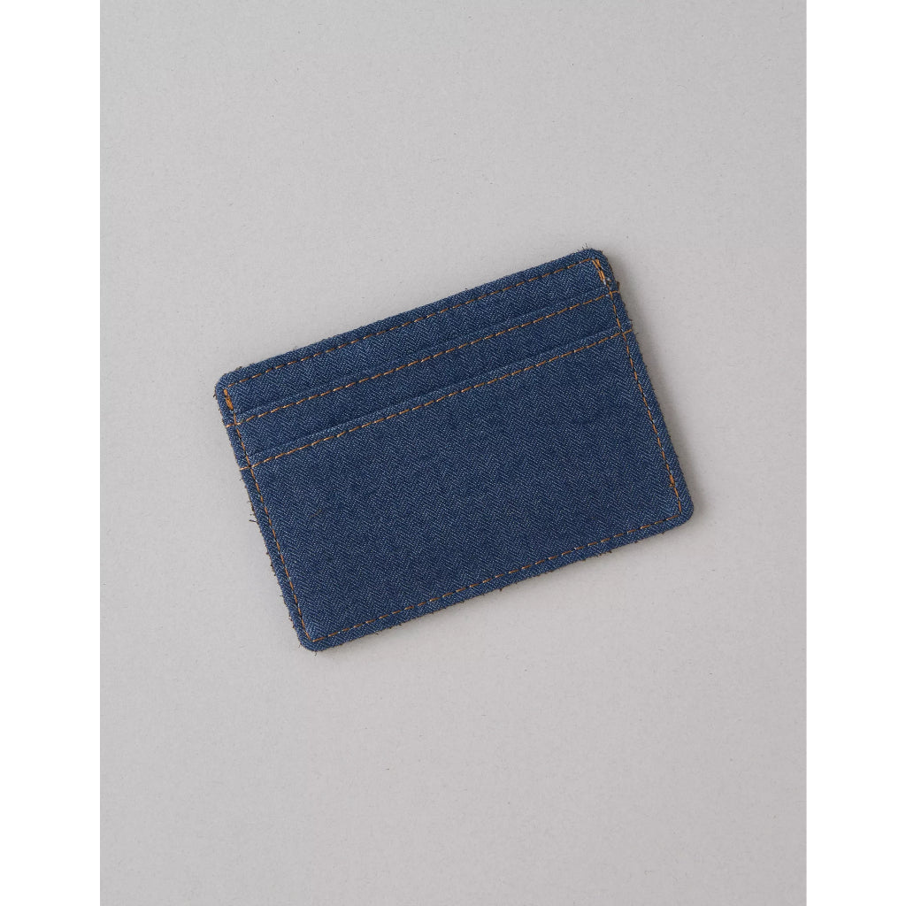 กระเป๋าใส่บัตรผู้ชาย 8072 Denim And Leather Cardholder