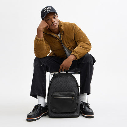 กระเป๋าเป้ผู้ชาย รุ่น West Backpack In Signature Canvas