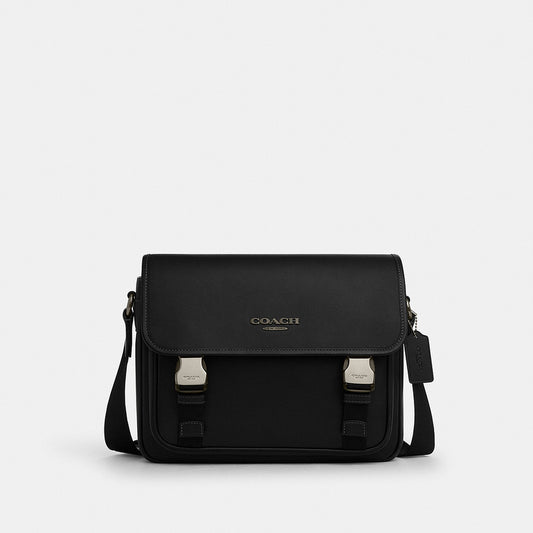 กระเป๋าสะพายข้างผู้ชาย รุ่น Racer Messenger Leather