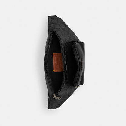 กระเป๋าคาดอกผู้ชาย รุ่น Racer Small Belt Bag In Signature Canvas