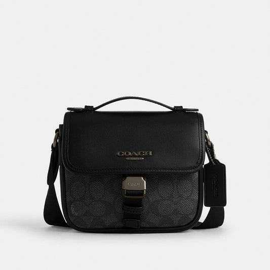 กระเป๋าสะพายข้างผู้ชาย รุ่น Racer Crossbody in Signature Canvas