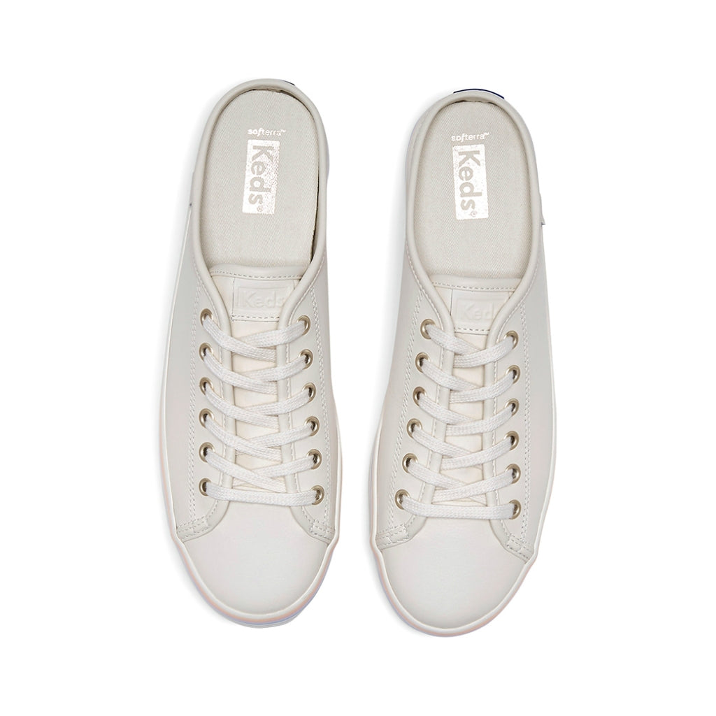 รองเท้าผ้าใบหนัง ผู้หญิง รุ่น Kickstart Mule Leather Foxing Strip