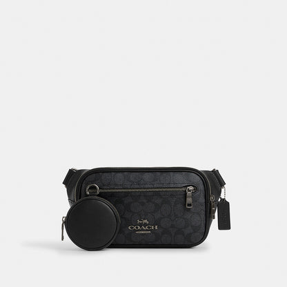 กระเป๋าคาดอกผู้ชาย รุ่น Elias Belt Bag In Signature Canvas